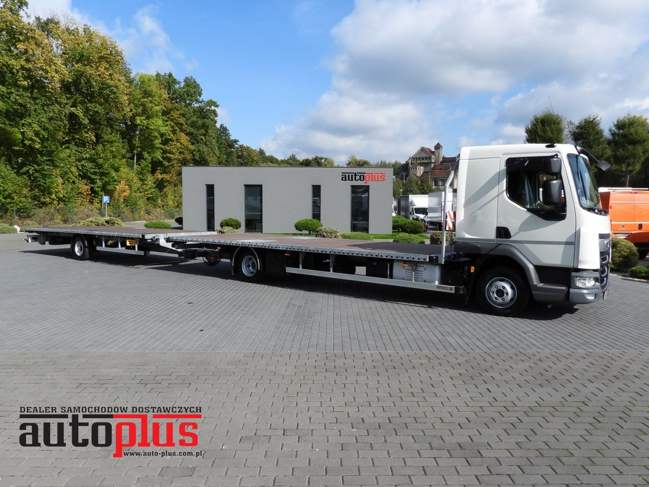 DAF LF 230 CONTAINER CARRIER PLATFORM + TRAILER WEBASTO CRUISE CONTROL LED LIGHTS PNEUMATICS AUTOMATIC TRANSMISSION TWIN WHEELS AIR CONDITIONING 230HP - شاحنات الحاويات/ جسم علوي قابل للتغيير شاحنة: صور 1 DAF LF 230 CONTAINER CARRIER PLATFORM + TRAILER WEBASTO CRUISE CONTROL LED LIGHTS PNEUMATICS AUTOMATIC TRANSMISSION TWIN WHEELS AIR CONDITIONING 230HP - شاحنات الحاويات/ جسم علوي قابل للتغيير شاحنة: صور 1