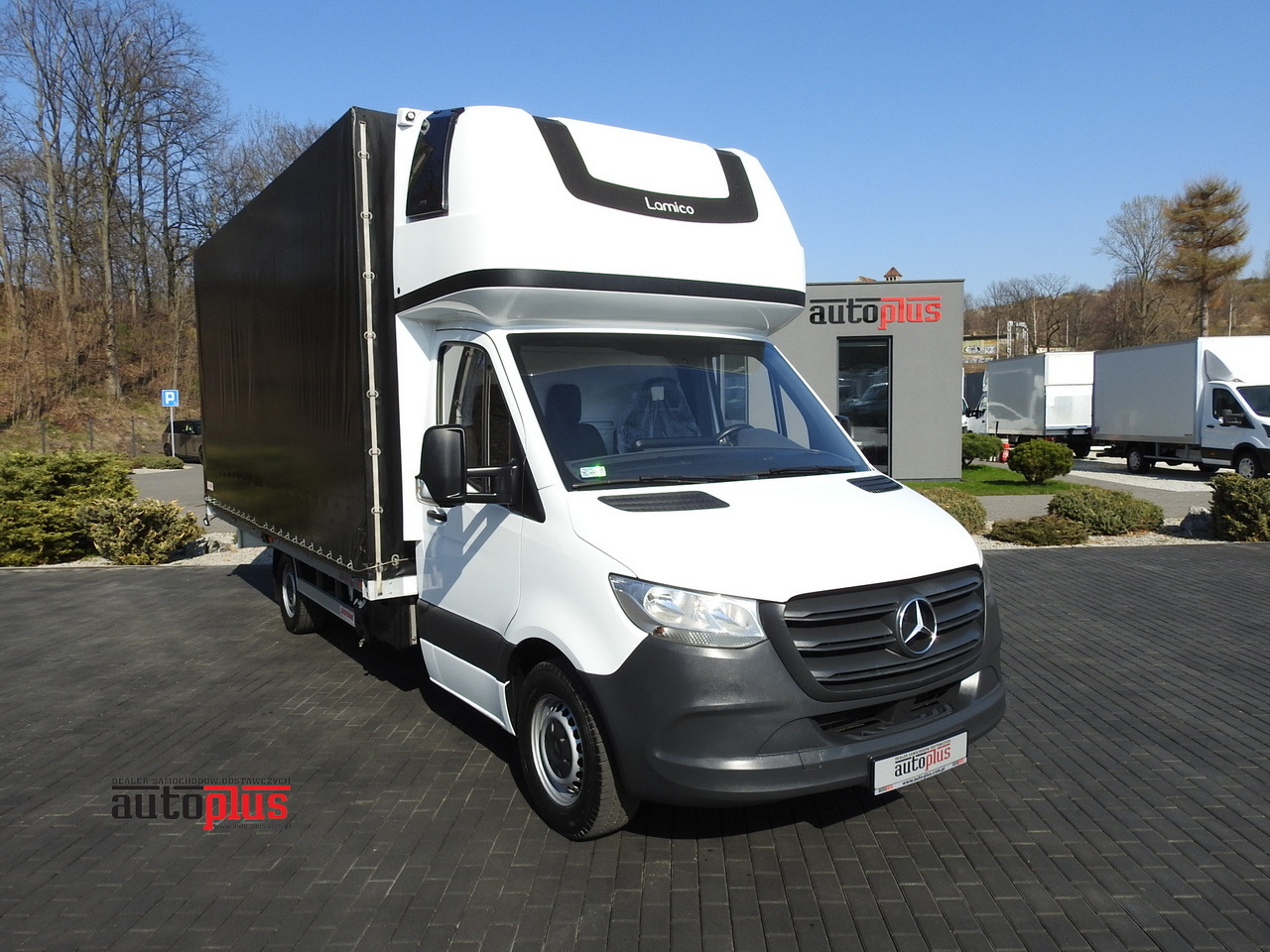 الشاحنات الصغيرة ستائر MERCEDES SPRINTER 316  TARPAULIN 10 PALLETS WEBASTO AIR CONDITIONING  165HP: صور 1