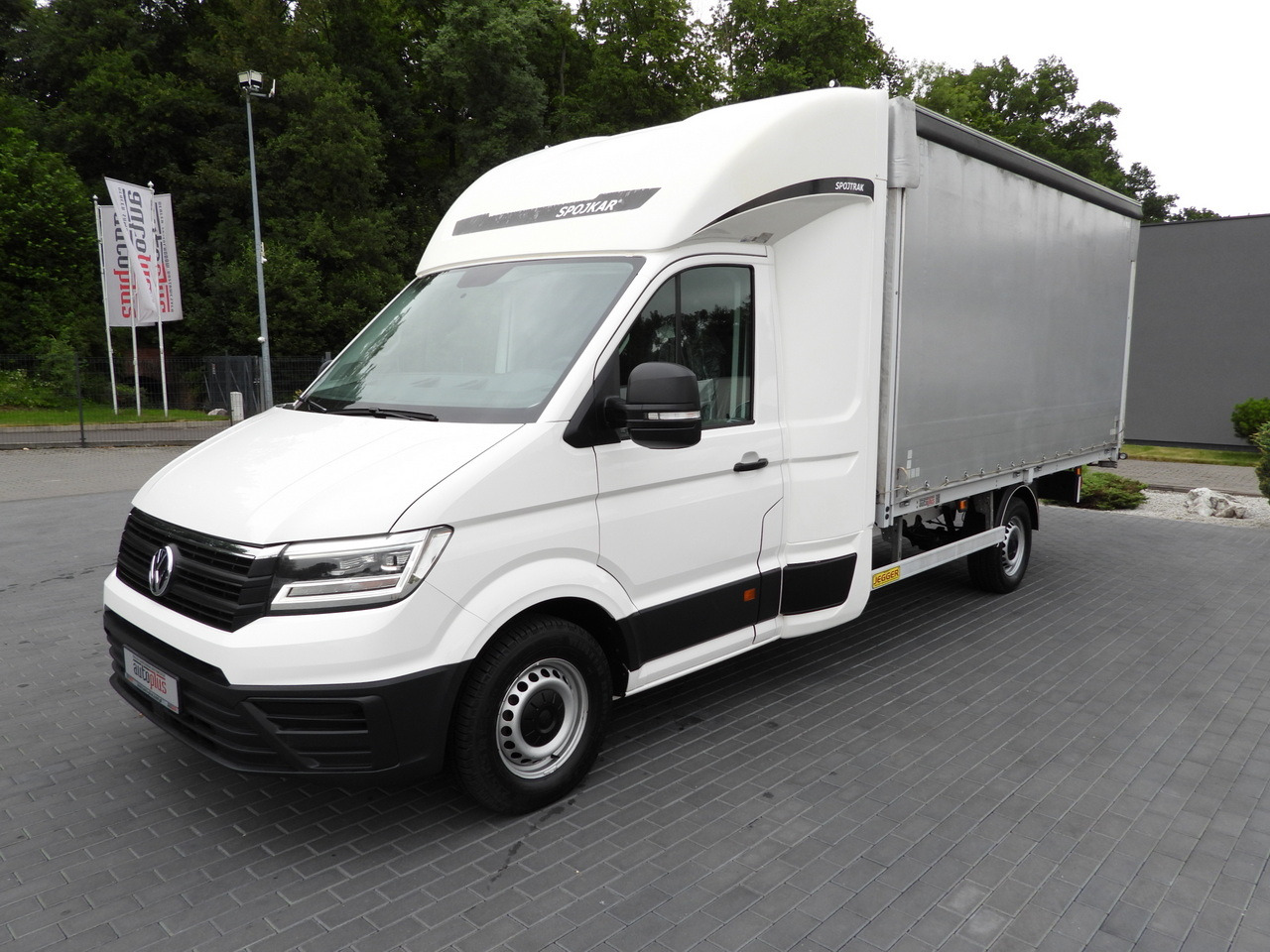 الشاحنات الصغيرة ستائر VOLKSWAGEN CRAFTER  TARPAULIN 8 PALLETS WEBASTO CRUISE CONTROL LED LIGHTS AIR CONDITIONING  180HP: صور 6