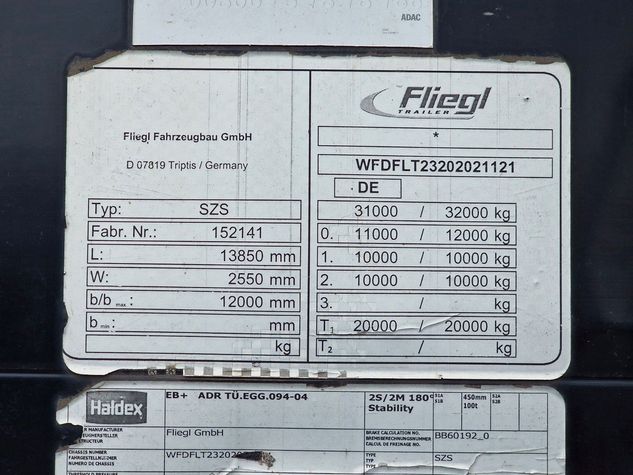 الخيمة نصف مقطورة Fliegl SZS320 / Hubdach / EDSCHA / Mega: صور 44