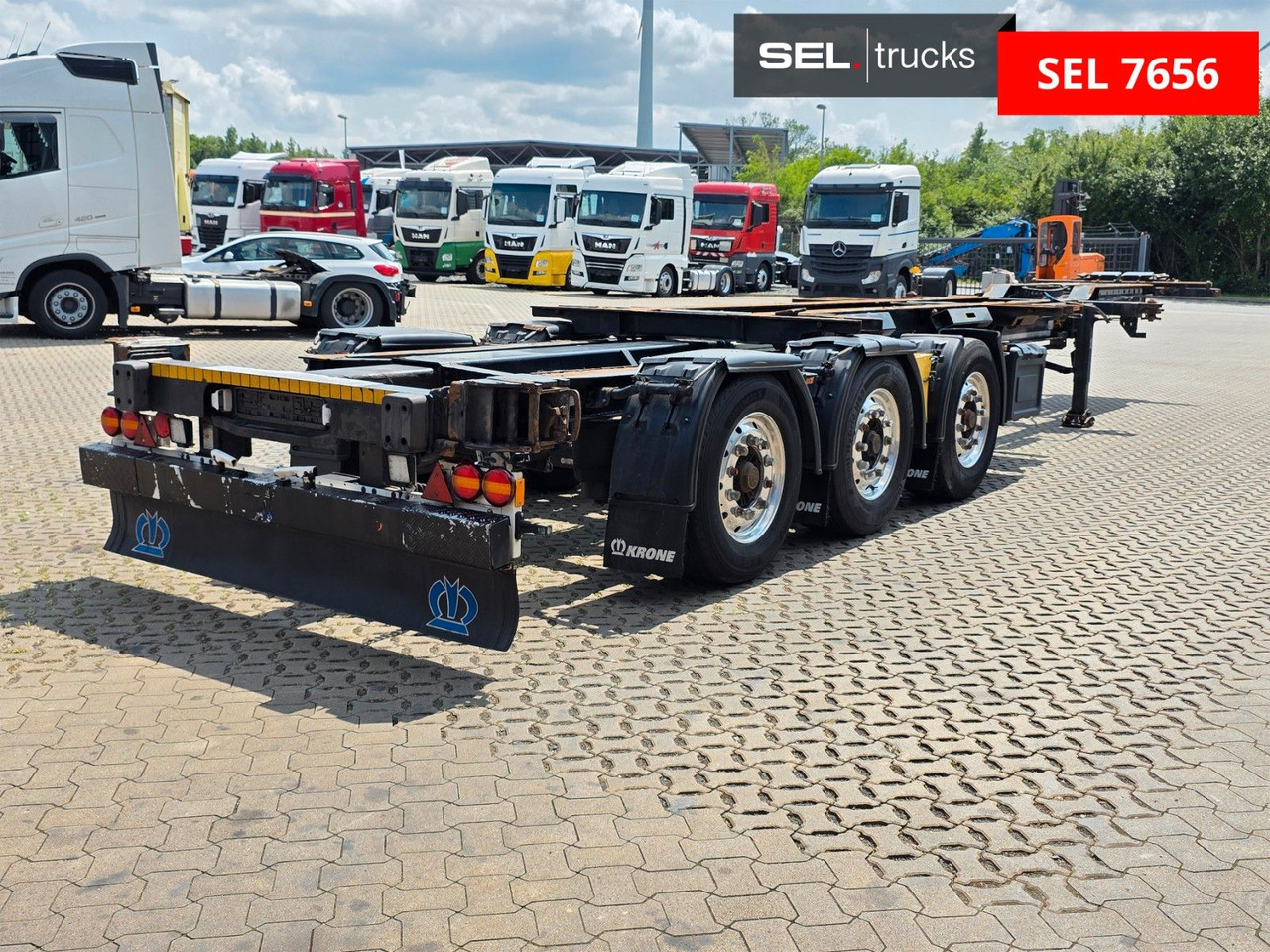 Krone SD / Teleskop / Alu-Felgen / Liftachse - شاحنات الحاويات/ جسم علوي قابل للتغيير نصف مقطورة: صور 5 Krone SD / Teleskop / Alu-Felgen / Liftachse - شاحنات الحاويات/ جسم علوي قابل للتغيير نصف مقطورة: صور 5