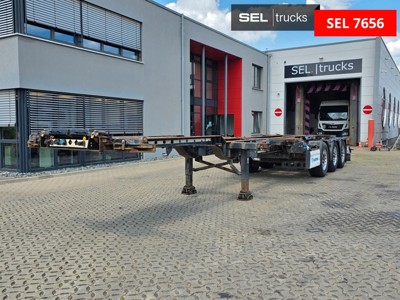 Krone SD / Teleskop / Alu-Felgen / Liftachse - شاحنات الحاويات/ جسم علوي قابل للتغيير نصف مقطورة: صور 1 Krone SD / Teleskop / Alu-Felgen / Liftachse - شاحنات الحاويات/ جسم علوي قابل للتغيير نصف مقطورة: صور 1