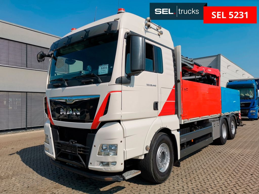 MAN TGX 26.440 6X2-4 BL /Fassi /Lenkachse /Intarder - شاحنة كرين: صور 1 MAN TGX 26.440 6X2-4 BL /Fassi /Lenkachse /Intarder - شاحنة كرين: صور 1