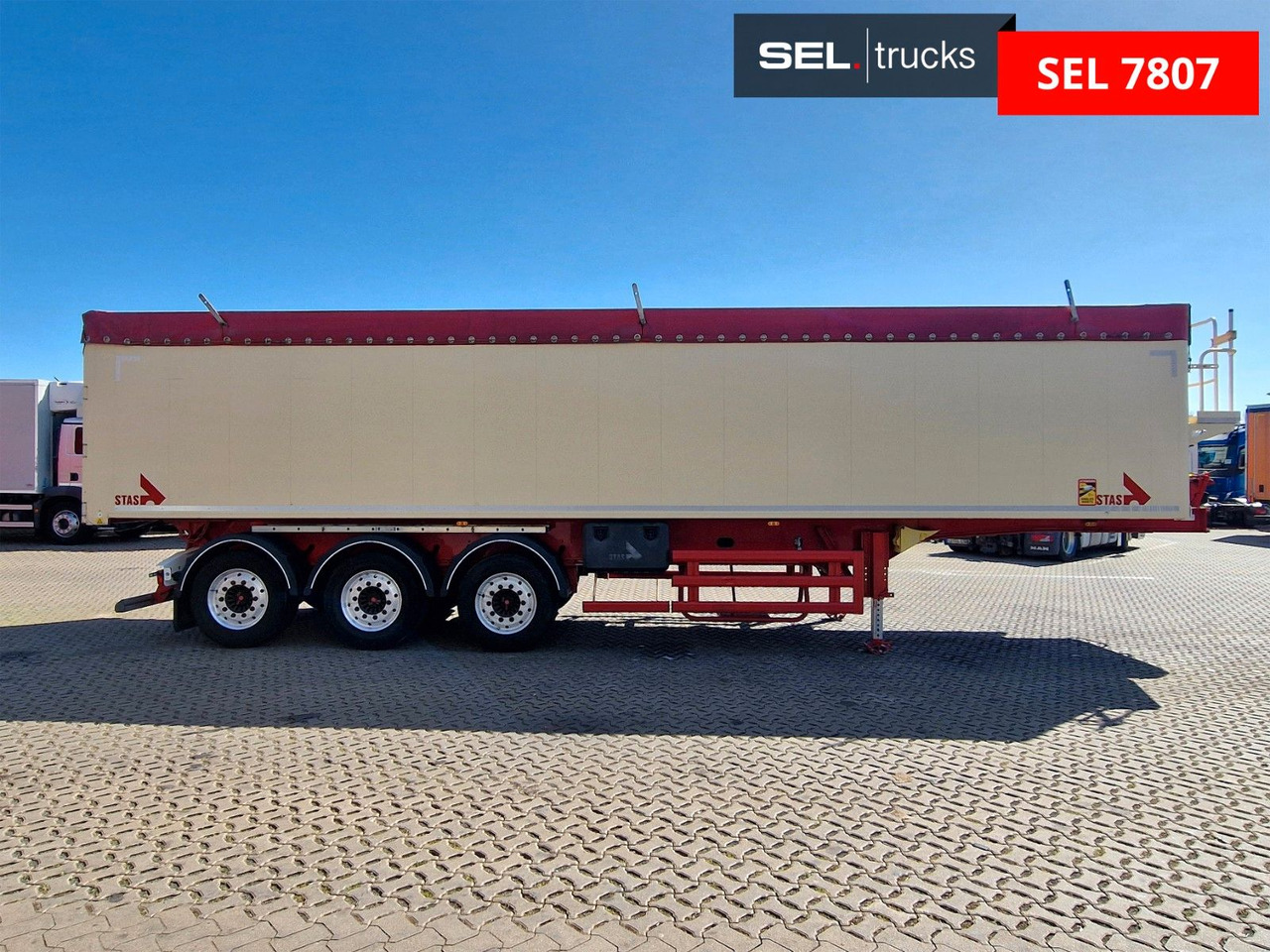 Stas S300CX / Alu-Felgen / EX II, FL, OX, AT / 50m³ - قلابة نصف مقطورة: صور 4 Stas S300CX / Alu-Felgen / EX II, FL, OX, AT / 50m³ - قلابة نصف مقطورة: صور 4