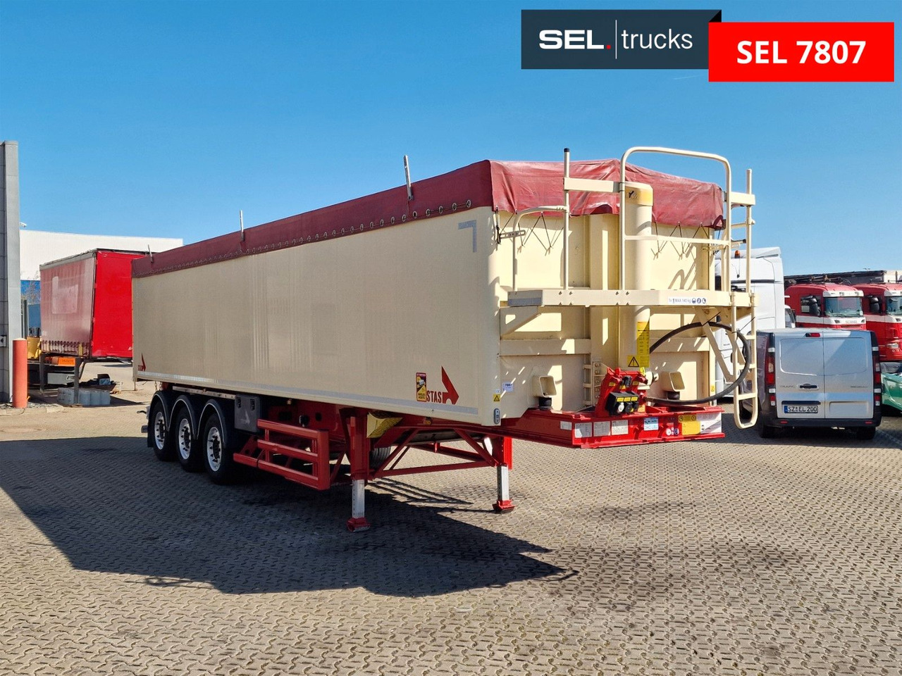 Stas S300CX / Alu-Felgen / EX II, FL, OX, AT / 50m³ - قلابة نصف مقطورة: صور 3 Stas S300CX / Alu-Felgen / EX II, FL, OX, AT / 50m³ - قلابة نصف مقطورة: صور 3