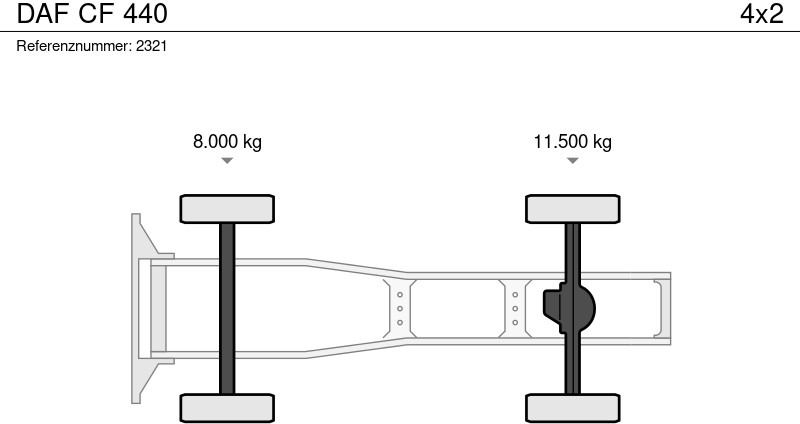 شاحنة جرار DAF CF 440: صور 19