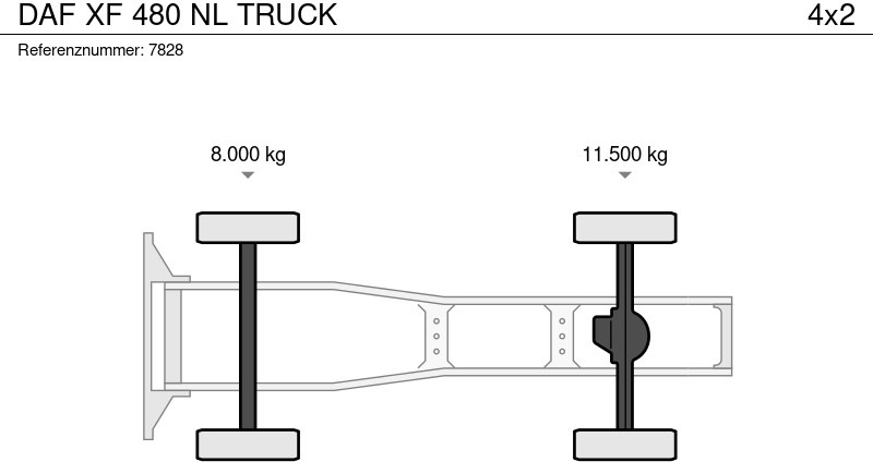شاحنة جرار DAF XF 480 NL TRUCK: صور 19