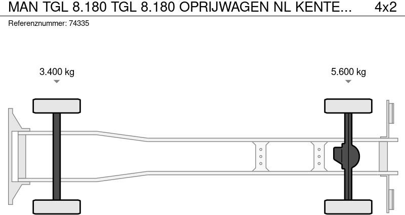 شاحنة نقل سيارات شاحنة MAN TGL 8.180 TGL 8.180 OPRIJWAGEN NL KENTEKEN APK 25-05-2026: صور 14