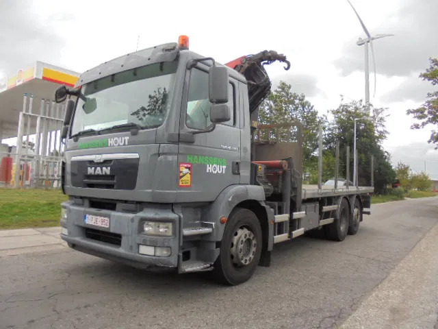 MAN TGM 26.340 340 6X2 GESTUURD - شاحنات مسطحة, شاحنة كرين: صور 1 MAN TGM 26.340 340 6X2 GESTUURD - شاحنات مسطحة, شاحنة كرين: صور 1