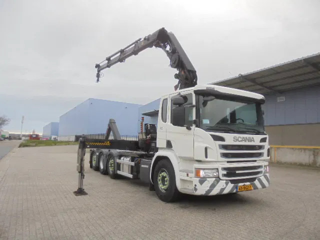 Scania P370 8X2 HAAK + KRAAN NL TRUCK LOW KM - شاحنة ذات الخطاف, شاحنة كرين: صور 3 Scania P370 8X2 HAAK + KRAAN NL TRUCK LOW KM - شاحنة ذات الخطاف, شاحنة كرين: صور 3