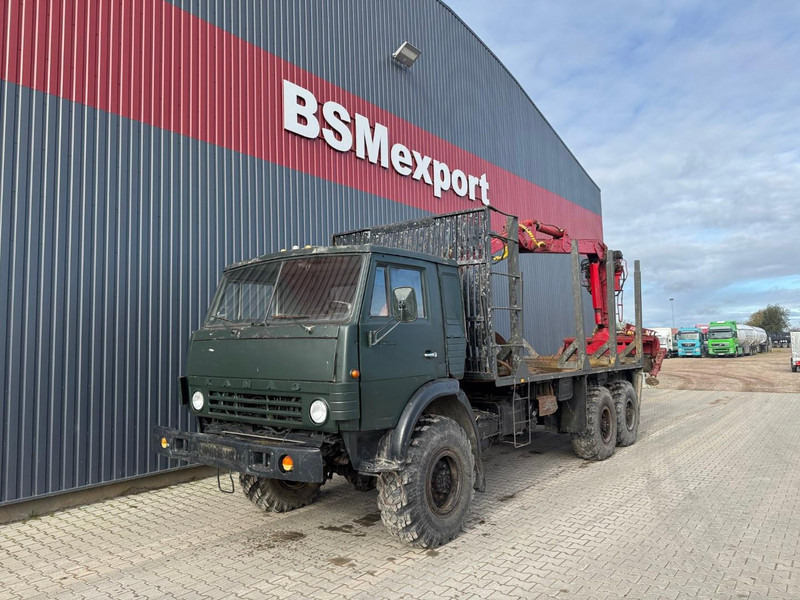 Kamaz 43101, 6x6 - شاحنة قطع الأشجار, شاحنة كرين: صور 1 Kamaz 43101, 6x6 - شاحنة قطع الأشجار, شاحنة كرين: صور 1