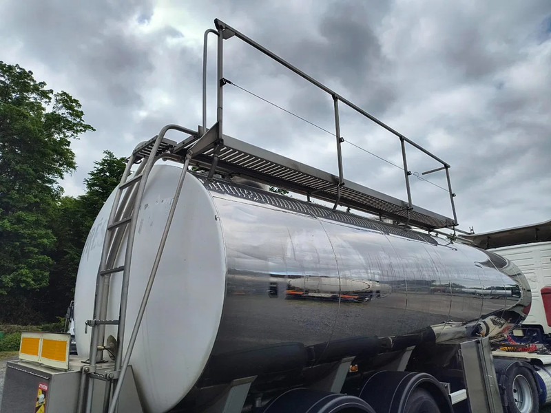 نصف مقطورة صهريج لنقل الحليب MAISONNEUVE 25000L INSULATED INOX TANK - 2 COMP - PUMP: صور 12