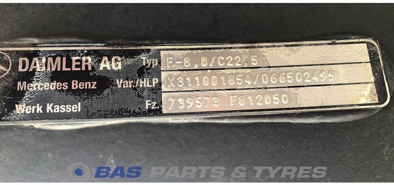 Mercedes-Benz  - المحور الأمامي - شاحنة: صور 4 Mercedes-Benz  - المحور الأمامي - شاحنة: صور 4