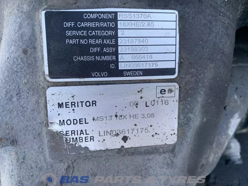 Meritor Differentieel Volvo RSS1370A 23194000 - التفاضلية والعتاد - شاحنة: صور 5 Meritor Differentieel Volvo RSS1370A 23194000 - التفاضلية والعتاد - شاحنة: صور 5