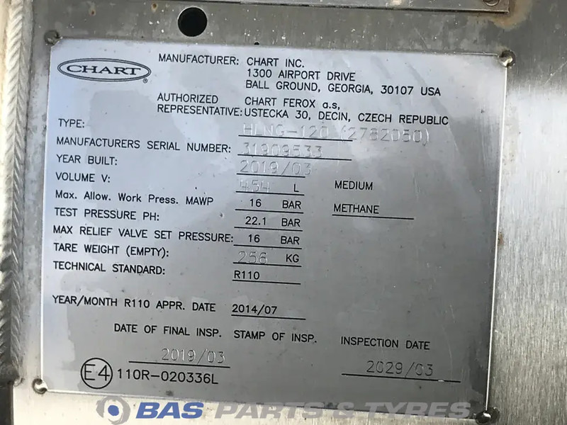 Scania LNG tank Scania 406 Liter 1776103 - خزان وقود - شاحنة: صور 5 Scania LNG tank Scania 406 Liter 1776103 - خزان وقود - شاحنة: صور 5