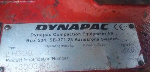 Ubijarka Dynapac LH 300 2006 - صفائح اهتزازية: صور 4 Ubijarka Dynapac LH 300 2006 - صفائح اهتزازية: صور 4