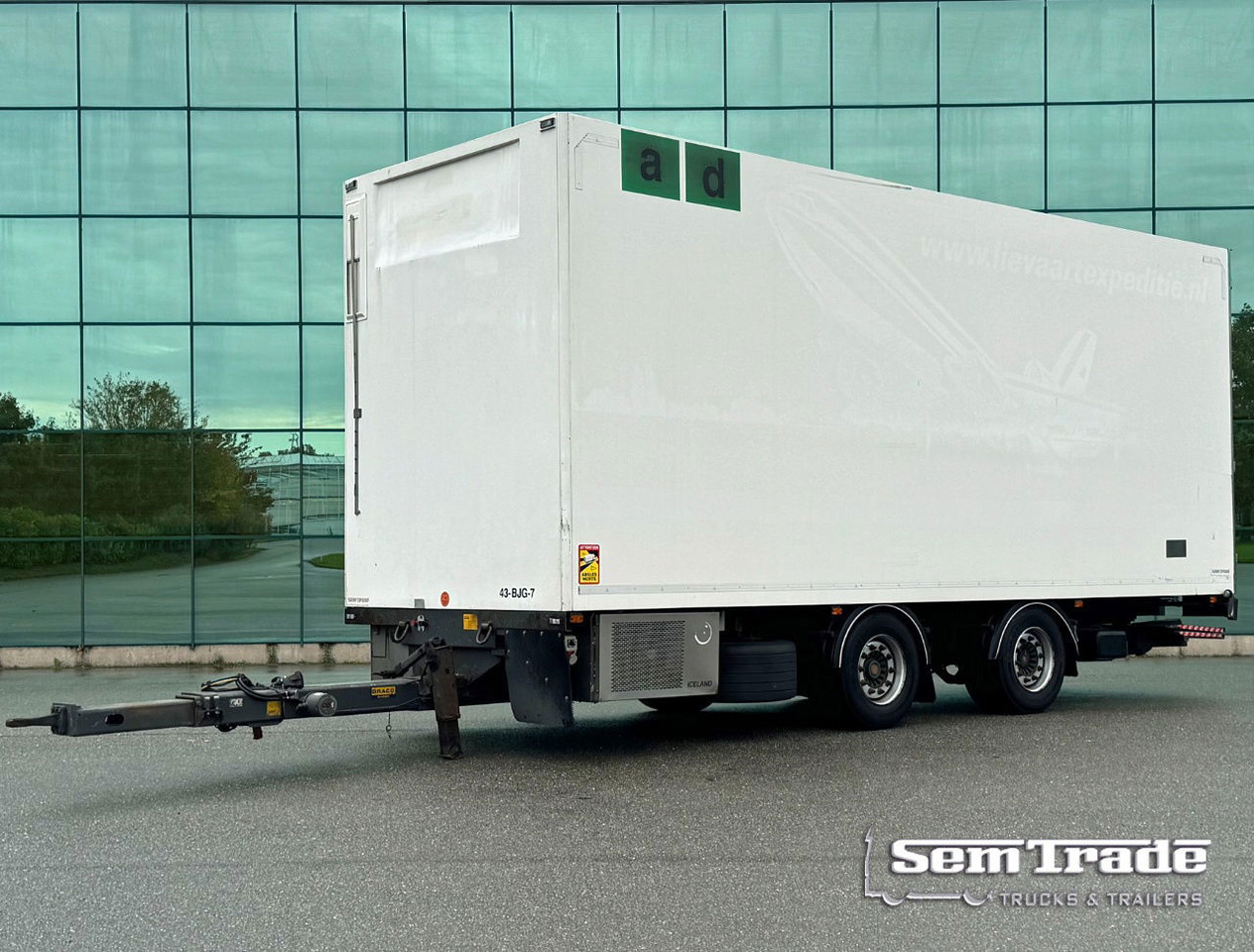 DRACO MZS 218 Wipkar 750 x 250 x 290 CM Inside Tail Lift 2021 TRS Iceland TOP Condition NL Trailertrailer - بصندوق مغلق مقطورة: صور 1 DRACO MZS 218 Wipkar 750 x 250 x 290 CM Inside Tail Lift 2021 TRS Iceland TOP Condition NL Trailertrailer - بصندوق مغلق مقطورة: صور 1