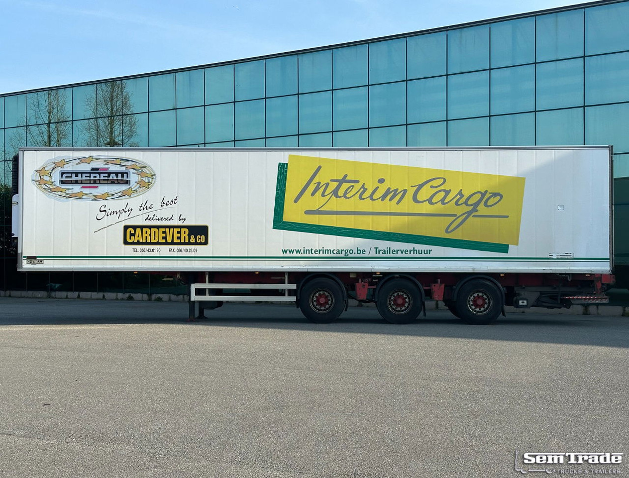 Renders Chereau Carrier Maxima 1300 Steering Axle Tail Lift Belgium Trailer - مبردة نصف مقطورة: صور 2 Renders Chereau Carrier Maxima 1300 Steering Axle Tail Lift Belgium Trailer - مبردة نصف مقطورة: صور 2