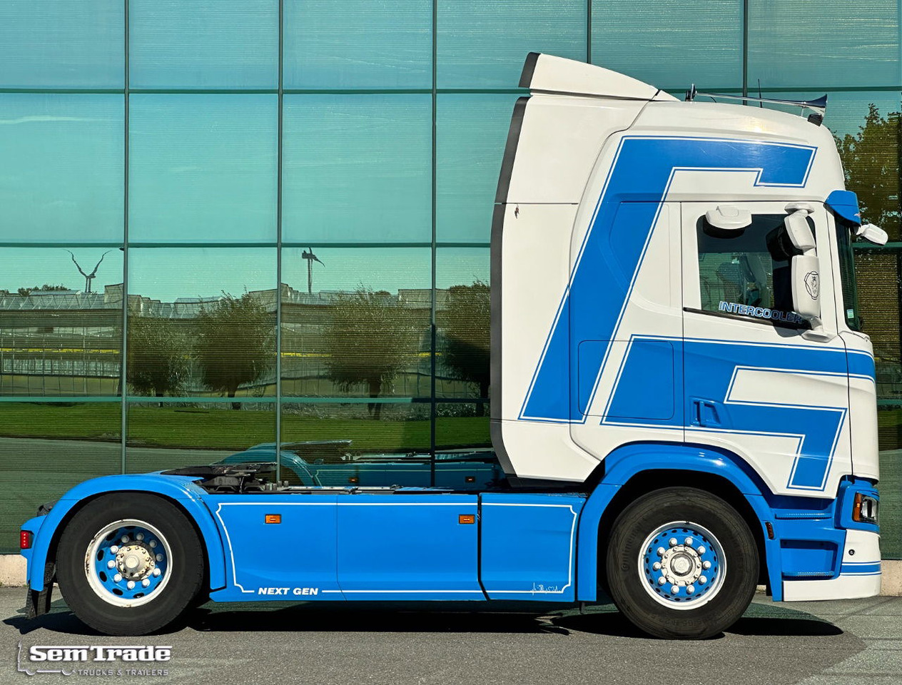 Scania R450 NGS Full AIR Retarder Full Spoiler 2X Tanks Super Condition Belgium-Truck - شاحنة جرار: صور 5 Scania R450 NGS Full AIR Retarder Full Spoiler 2X Tanks Super Condition Belgium-Truck - شاحنة جرار: صور 5