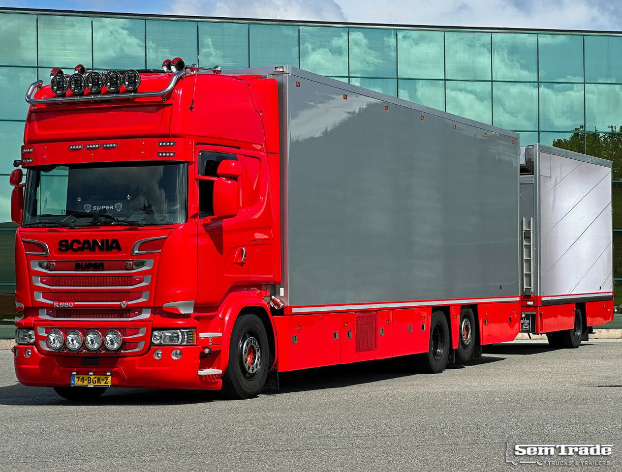 Scania R580 V8 Retarder 2X Thermo King Theo Mulder Isolated Boxes Super Condition NL-Combi - مبردة شاحنة: صور 1 Scania R580 V8 Retarder 2X Thermo King Theo Mulder Isolated Boxes Super Condition NL-Combi - مبردة شاحنة: صور 1