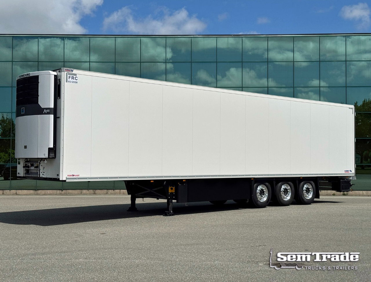 مبردة نصف مقطورة Schmitz Cargobull SCBS3B Thermo King Avancer A-400 270 High NEW AND Unused 2x Lift Axles Flower Wide: صور 1