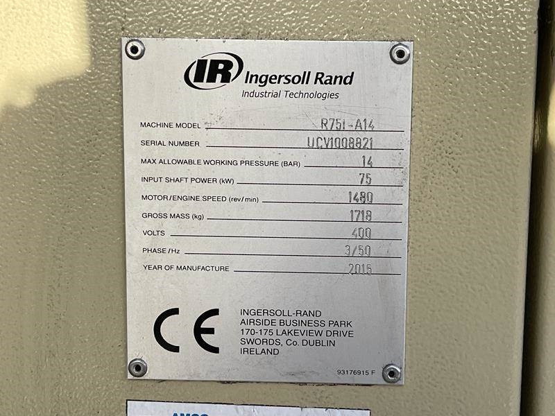 Ingersoll Rand R 75I - A14 - ضاغط الهواء: صور 3 Ingersoll Rand R 75I - A14 - ضاغط الهواء: صور 3