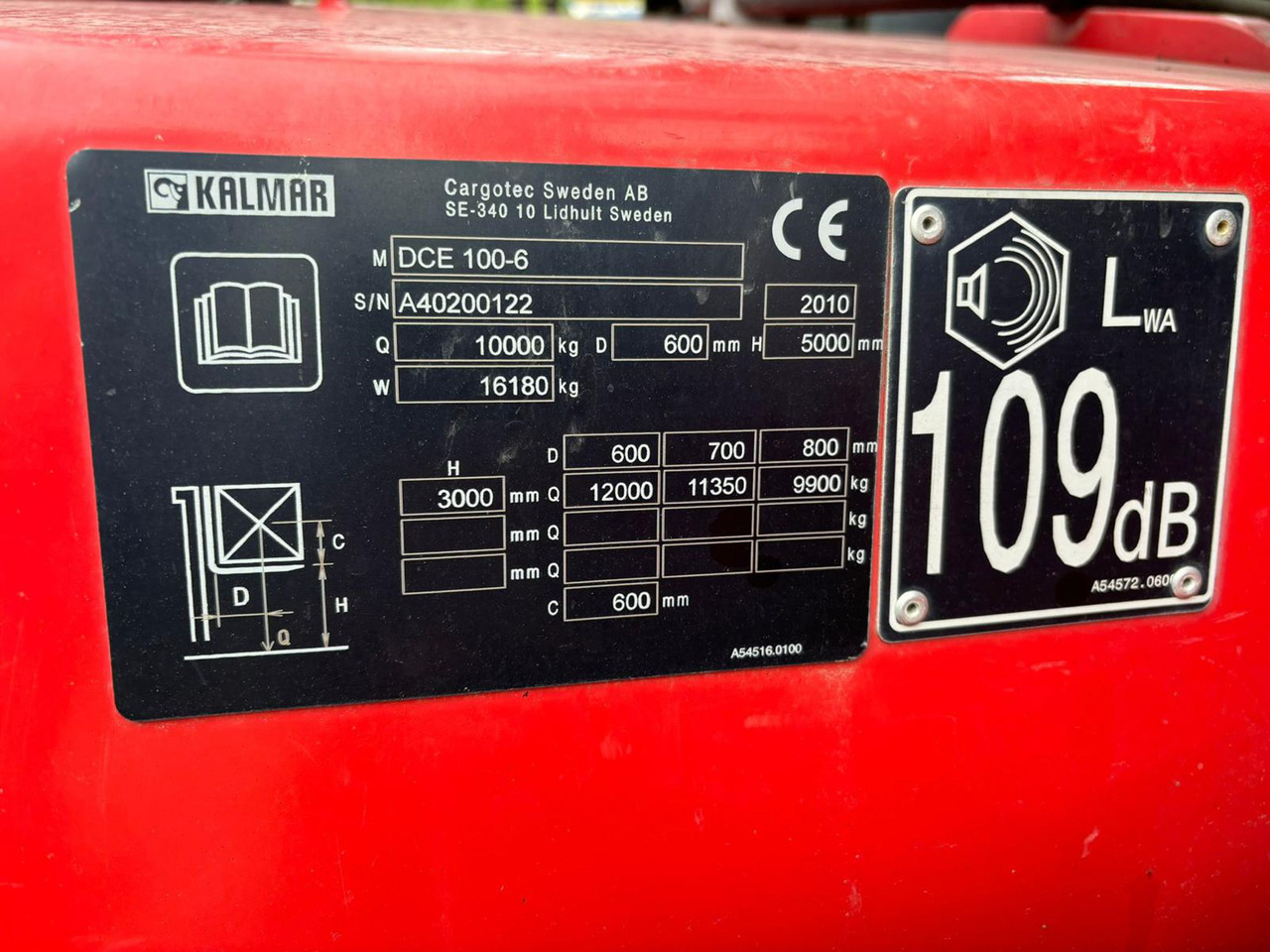 رافعة شوكية ديزل Kalmar DCE 100-6: صور 10