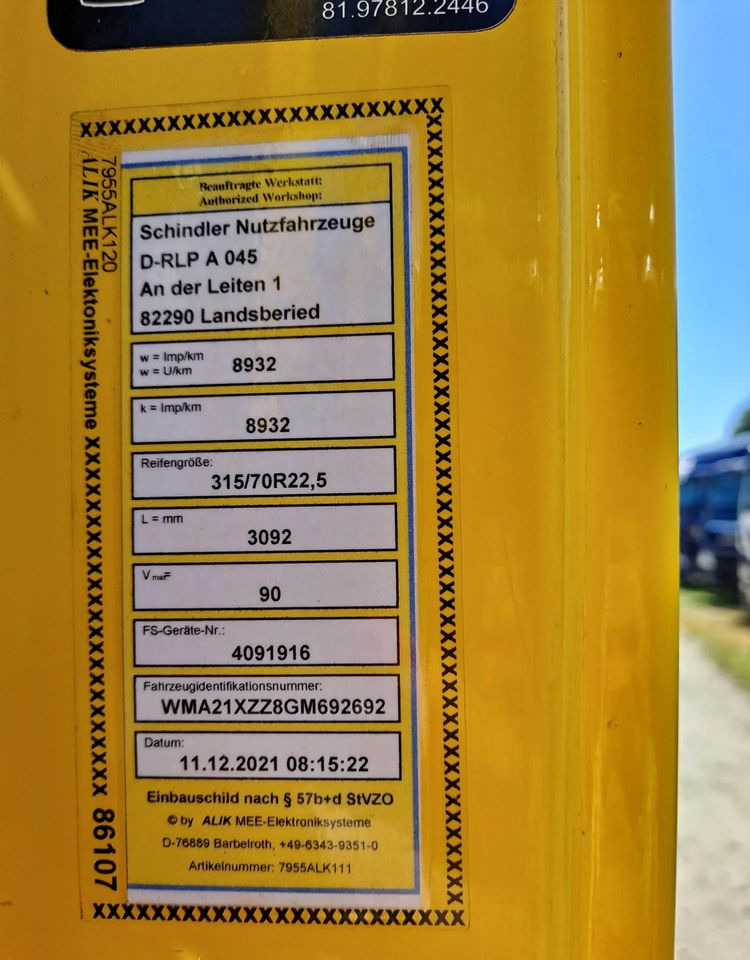 الشاسيه شاحنة MAN TGX 26.480 6X2 3 osie: صور 20