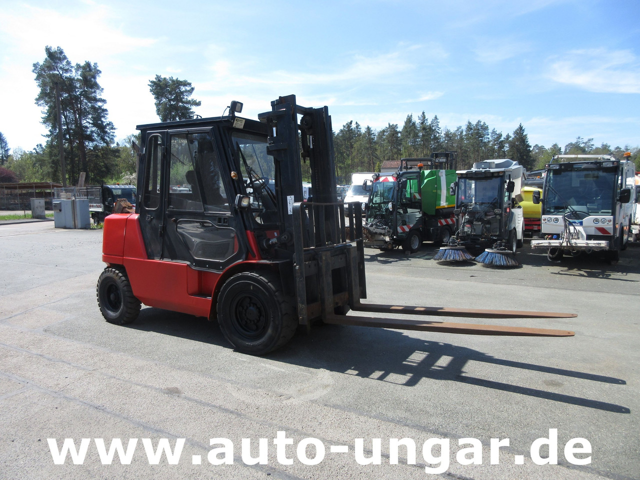 رافعة شوكية ديزل Nissan F04D 400 Diesel Gabelstapler 4.000kg Motorschaden Bj. 2002: صور 19