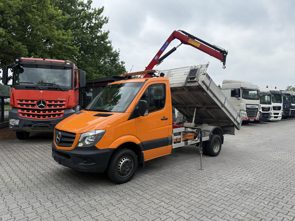 Mercedes-Benz Sprinter 516 Kipper mit Kran HMF 270 - قلاب صغير: صور 1 Mercedes-Benz Sprinter 516 Kipper mit Kran HMF 270 - قلاب صغير: صور 1