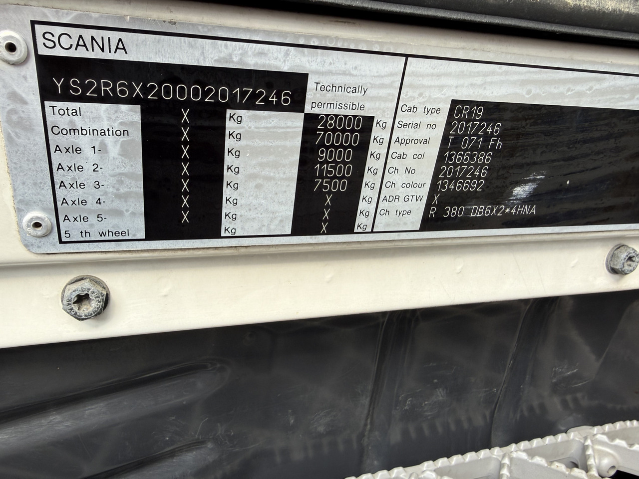 Scania R380 6X2*4 Kipper mit Kran HIAB 220 - قلابات, شاحنة كرين: صور 5 Scania R380 6X2*4 Kipper mit Kran HIAB 220 - قلابات, شاحنة كرين: صور 5