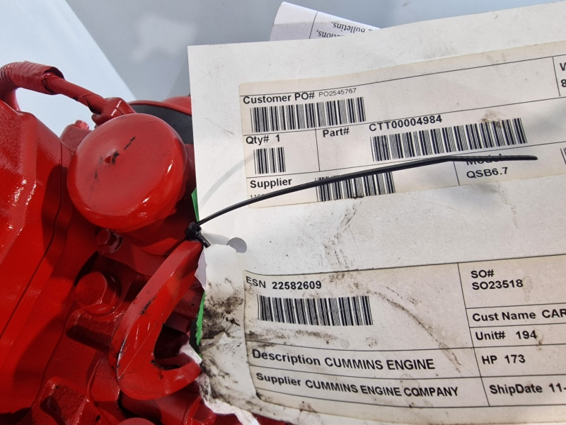 Cummins QSB6.7 CPL4990 New Engine (Plant) - المحرك - آلات البناء: صور 2 Cummins QSB6.7 CPL4990 New Engine (Plant) - المحرك - آلات البناء: صور 2