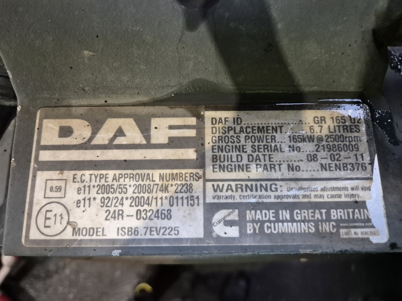 DAF GR165U2 EUR5 Engine (Truck) - المحرك - شاحنة: صور 2 DAF GR165U2 EUR5 Engine (Truck) - المحرك - شاحنة: صور 2