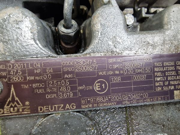 Deutz D2011 L04 Engine (Plant) - المحرك - آلات البناء: صور 3 Deutz D2011 L04 Engine (Plant) - المحرك - آلات البناء: صور 3