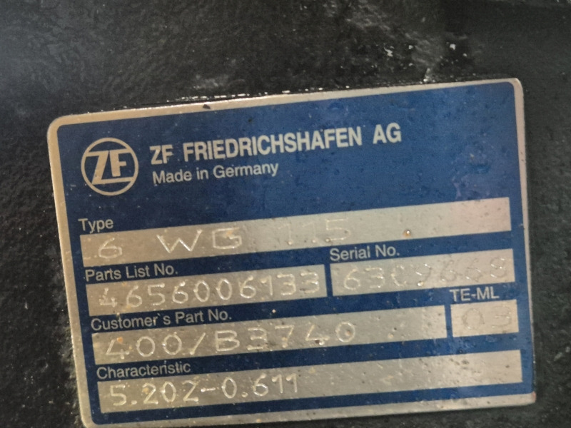 ZF Industrial JCB 6WG115 400/B3740 Gearbox New (Plant) - علبة التروس - آلات البناء: صور 2 ZF Industrial JCB 6WG115 400/B3740 Gearbox New (Plant) - علبة التروس - آلات البناء: صور 2