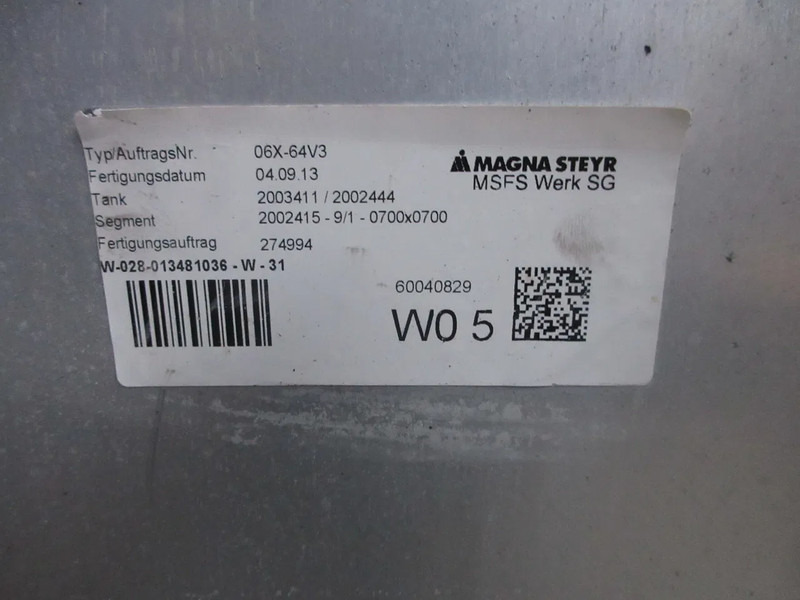 MAN 81.12201-5701//81.12201-5950 // 580 LITER TANK MAN TGX TGS EURO 6 - خزان وقود - شاحنة: صور 5 MAN 81.12201-5701//81.12201-5950 // 580 LITER TANK MAN TGX TGS EURO 6 - خزان وقود - شاحنة: صور 5