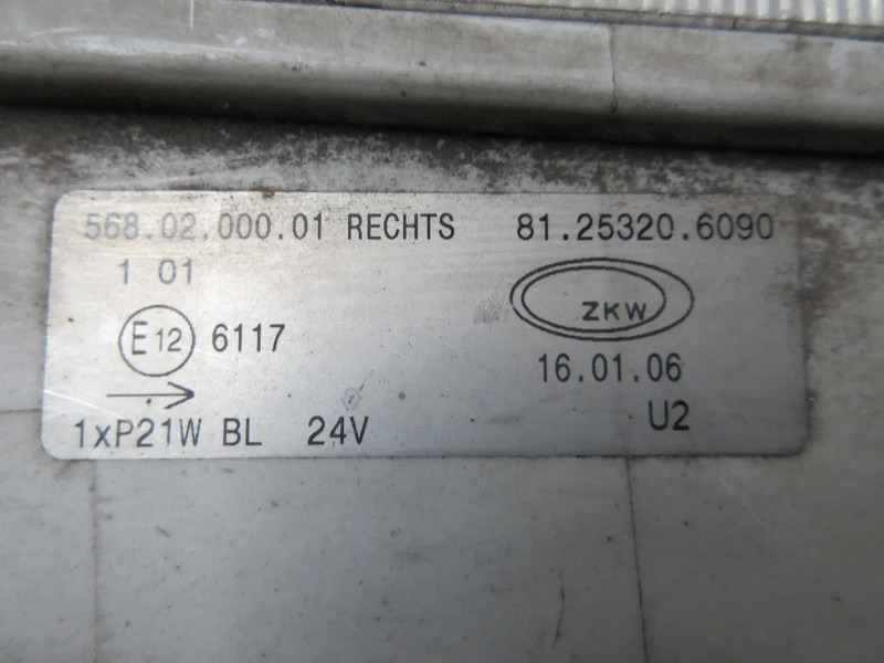 مصباح الضباب - شاحنة MAN 81.25320-6090 MAN TGA RECHTS MISTLAMP MODEL 2005: صور 7