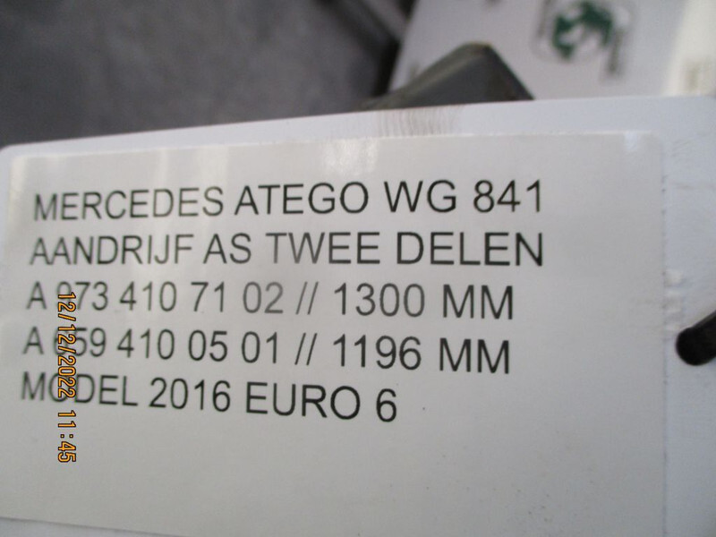 Mercedes-Benz A 973 410 71 02 // 659 410 05 01 1300MM//1196MM ATEGO EURO 6 - نصف رمح - شاحنة: صور 5 Mercedes-Benz A 973 410 71 02 // 659 410 05 01 1300MM//1196MM ATEGO EURO 6 - نصف رمح - شاحنة: صور 5