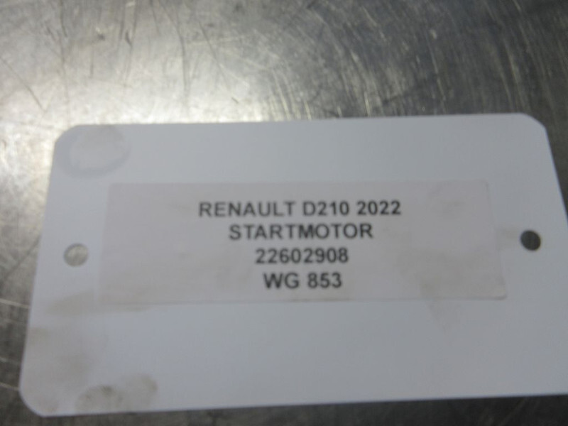 Renault 22602908 STARTMOTOR RENAULT D210 EURO 6 - بدء - شاحنة: صور 3 Renault 22602908 STARTMOTOR RENAULT D210 EURO 6 - بدء - شاحنة: صور 3