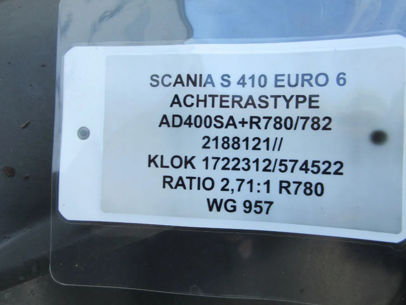 المحور الخلفي - شاحنة Scania 2188121 // 1722312 // 574522 AD400SA+R780//782 RATIO 2,71:1 SCANIA NGS: صور 6
