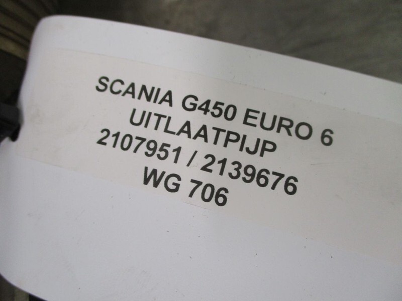Scania G450 2107951 / 2139676 UITLAATPIJP EURO 6 - كاتم الصوت/ نظام العادم - شاحنة: صور 2 Scania G450 2107951 / 2139676 UITLAATPIJP EURO 6 - كاتم الصوت/ نظام العادم - شاحنة: صور 2