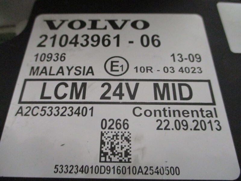 Volvo 21043961 VOLVO REGELEENHEID FM FH FMX EURO 5 - النظام الكهربائي - شاحنة: صور 3 Volvo 21043961 VOLVO REGELEENHEID FM FH FMX EURO 5 - النظام الكهربائي - شاحنة: صور 3