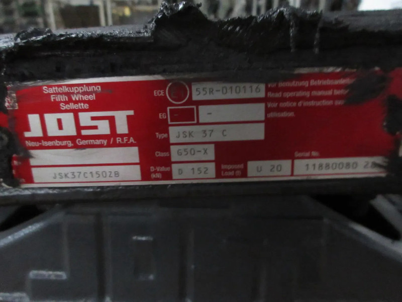 Jost 1353631JSK 37 C // G50-X D 152 1353631 KOPPELSCHOTEL SCANIA S 450 EURO 6 NGS - عجلة الخامسة - شاحنة: صور 3 Jost 1353631JSK 37 C // G50-X D 152 1353631 KOPPELSCHOTEL SCANIA S 450 EURO 6 NGS - عجلة الخامسة - شاحنة: صور 3