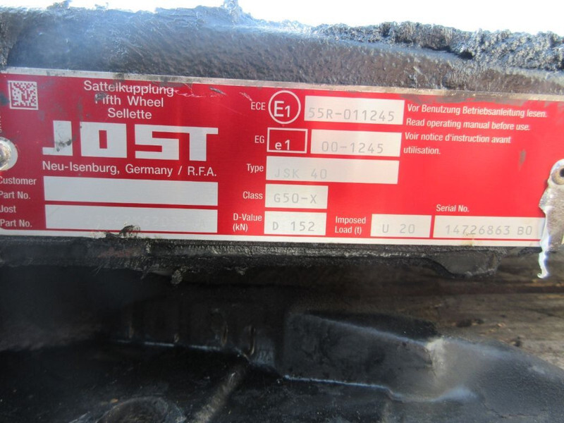 Jost JOST 40 / G50-X D 152 JOST 40 / G50-X D 152 IVECO S WAY MODEL 2021 - عجلة الخامسة - شاحنة: صور 5 Jost JOST 40 / G50-X D 152 JOST 40 / G50-X D 152 IVECO S WAY MODEL 2021 - عجلة الخامسة - شاحنة: صور 5