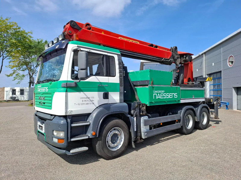 MAN TGA 33.410 / 6X4 / PALFINGER PK4000 1EL ROOFER CRANE / 25M / REMOTE / 2X BIG AXLE / 490677 KM / MANUAL / EURO-3 / 2005 - شاحنة كرين: صور 3 MAN TGA 33.410 / 6X4 / PALFINGER PK4000 1EL ROOFER CRANE / 25M / REMOTE / 2X BIG AXLE / 490677 KM / MANUAL / EURO-3 / 2005 - شاحنة كرين: صور 3