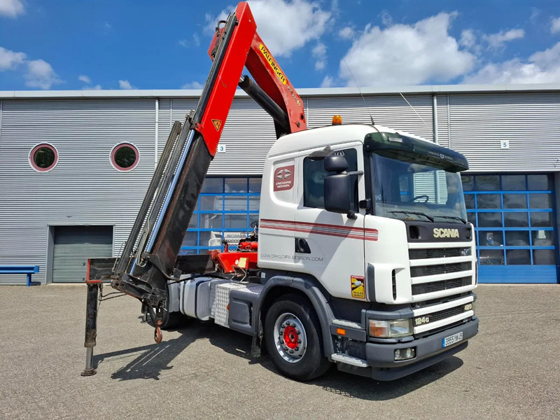 Scania 124G-420 / RETARDER / PALFINGER PK32080 / DOUBLE TANK / AIRCO / GOOD CONDITION / MANUAL / EURO-3 / 2004 - شاحنة كرين: صور 3 Scania 124G-420 / RETARDER / PALFINGER PK32080 / DOUBLE TANK / AIRCO / GOOD CONDITION / MANUAL / EURO-3 / 2004 - شاحنة كرين: صور 3