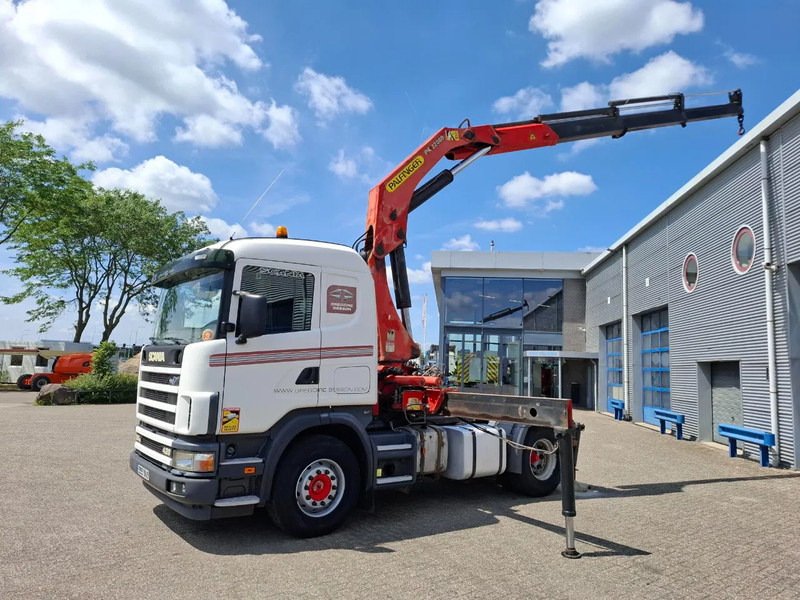Scania 124G-420 / RETARDER / PALFINGER PK32080 / DOUBLE TANK / AIRCO / GOOD CONDITION / MANUAL / EURO-3 / 2004 - شاحنة كرين: صور 2 Scania 124G-420 / RETARDER / PALFINGER PK32080 / DOUBLE TANK / AIRCO / GOOD CONDITION / MANUAL / EURO-3 / 2004 - شاحنة كرين: صور 2