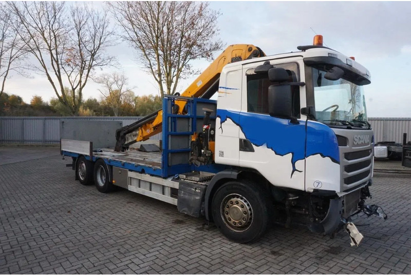 Scania G490 / ENGINE RUNNING / RETARDER / EFFER 255-5S CRANE REMOTE / PLATFORM / FULL-AIR / AUTOMATIC / EURO-6 / 2014 - شاحنة كرين: صور 4 Scania G490 / ENGINE RUNNING / RETARDER / EFFER 255-5S CRANE REMOTE / PLATFORM / FULL-AIR / AUTOMATIC / EURO-6 / 2014 - شاحنة كرين: صور 4