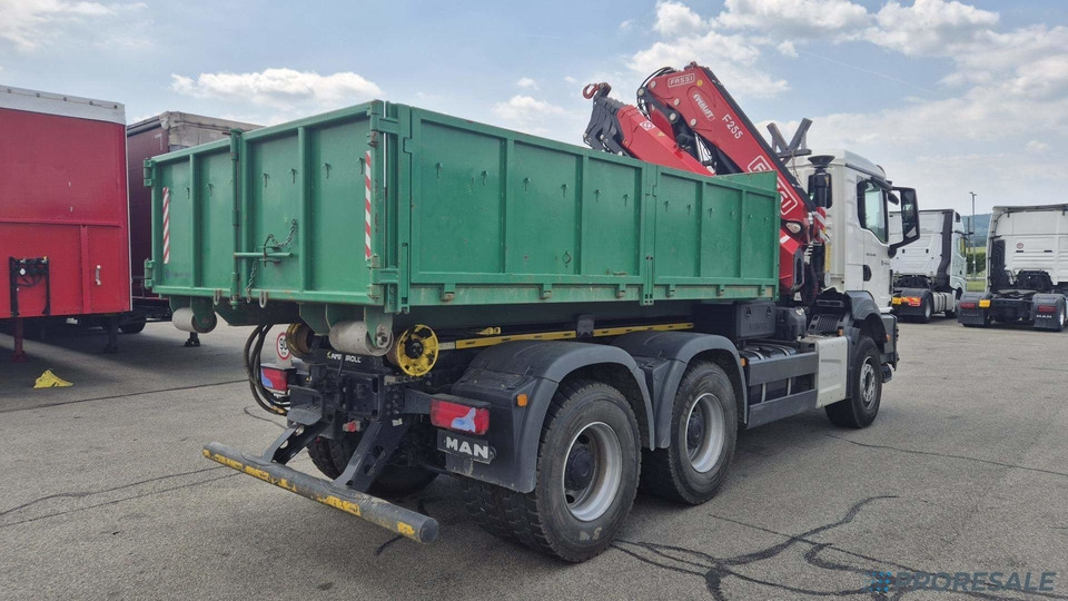 MAN TGS 480 6x4 EURO 6 / EVERLIFT kontejner + hydraulická ruka FASSI F255A.2.26 - شاحنات مسطحة, شاحنة كرين: صور 3 MAN TGS 480 6x4 EURO 6 / EVERLIFT kontejner + hydraulická ruka FASSI F255A.2.26 - شاحنات مسطحة, شاحنة كرين: صور 3