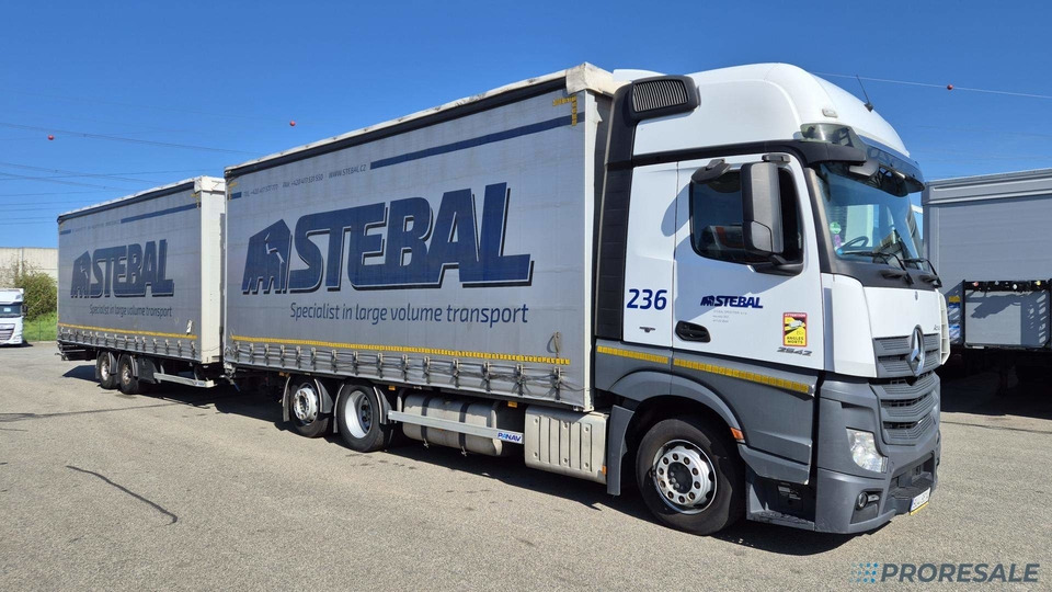 MERCEDES-BENZ ACTROS 2542 6X2 EURO 6 velkoobjemová souprava - prodejné jen s přívěsem PANAV P0465Z - cena je za celou soupravu - شاحنة ستارة: صور 1 MERCEDES-BENZ ACTROS 2542 6X2 EURO 6 velkoobjemová souprava - prodejné jen s přívěsem PANAV P0465Z - cena je za celou soupravu - شاحنة ستارة: صور 1